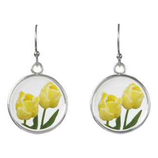 Yellow Tulips Earrings