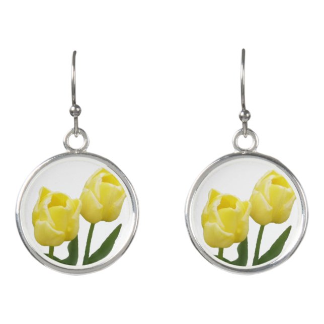Yellow Tulips Earrings (Front)