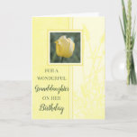 Yellow Tulips Granddaughter Birthday Card<br><div class="desc">Birthday card for granddaughter with soft and pretty yellow tulip and thoughtful verse.</div>