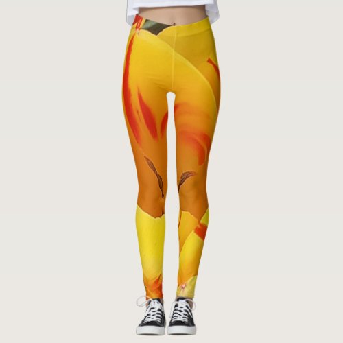 Yellow Tulips Leggings