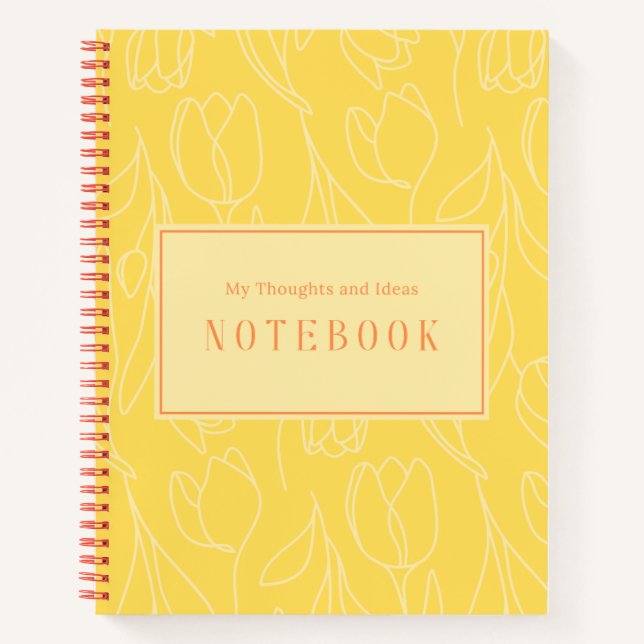Yellow Tulips Notebooks (Front)