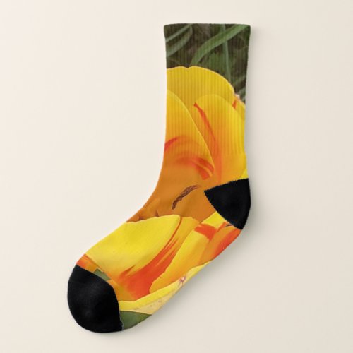 Yellow Tulips Socks