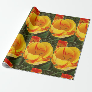 Yellow Tulips Wrapping Paper