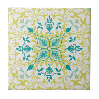 Yellow Turquoise Vine pattern (1873) by W. Morris Ceramic Tile