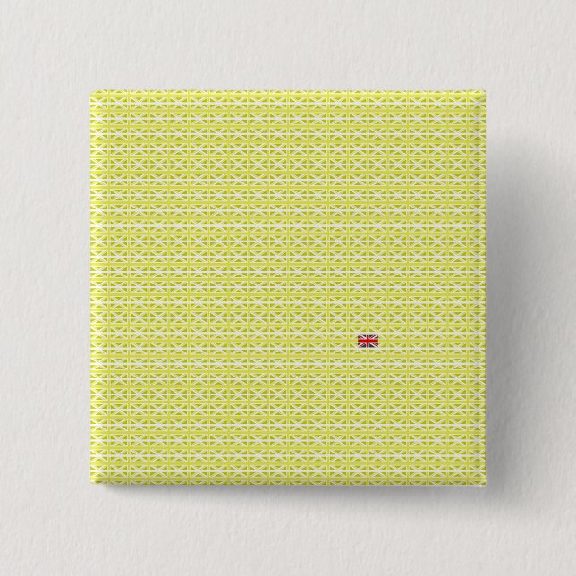 Yellow UK Union Jacks & odd one Button (Front)