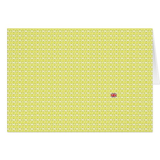 Yellow UK Union Jacks & odd one Cards (Front Horizontal)
