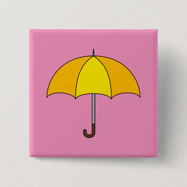 Yellow Umbrella Button (Front)