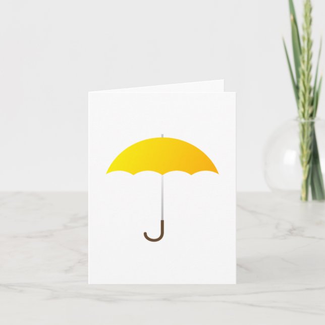 Yellow Umbrella Card (Front)