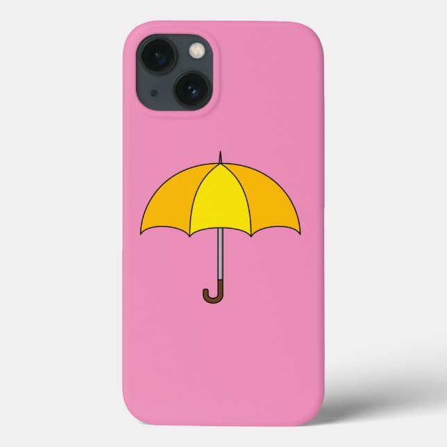 Yellow Umbrella Case-Mate iPhone Case (Back)