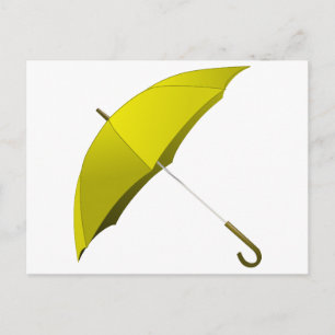 Yellow Umbrella Hong Kong Pro-Democracy Movement Postcard