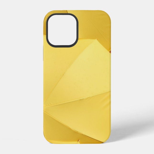 Yellow umbrella iphone case (Back)