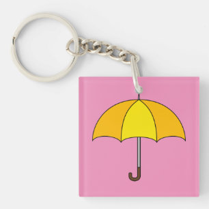 Yellow Umbrella Keychain