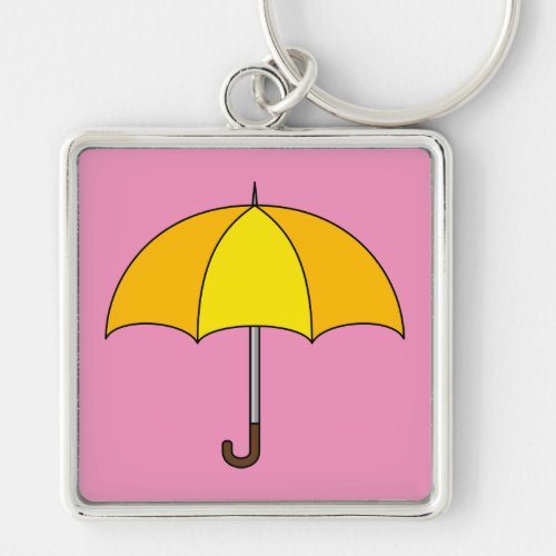 Yellow Umbrella Keychain