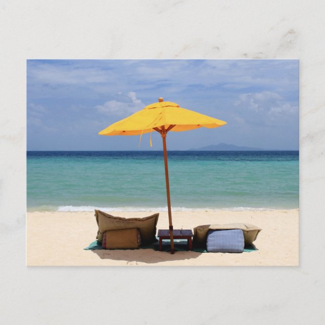 Yellow umbrella postcard (Front)