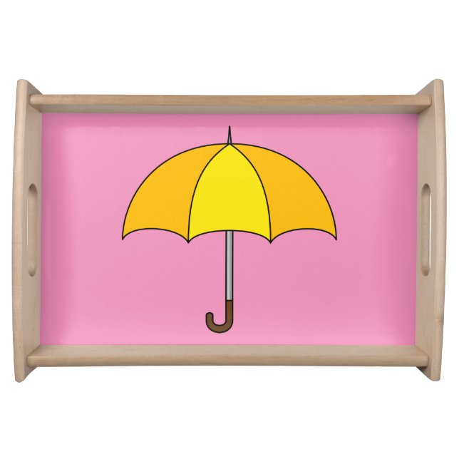 Yellow Umbrella Serving Tray (Front)