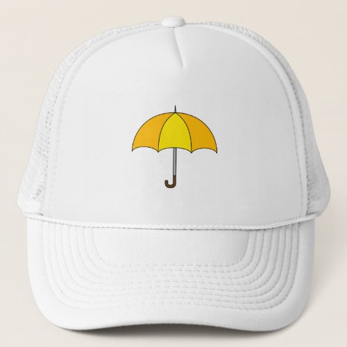 Yellow Umbrella Trucker Hat