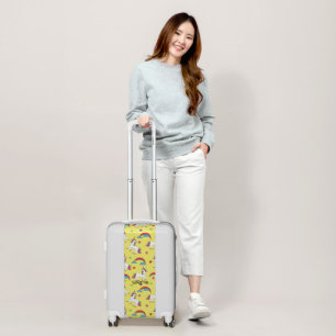 Yellow Unicorns Party Rainbow Luggage