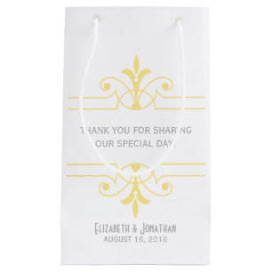 Yellow v2 Fancy Ornamental Gift Bag