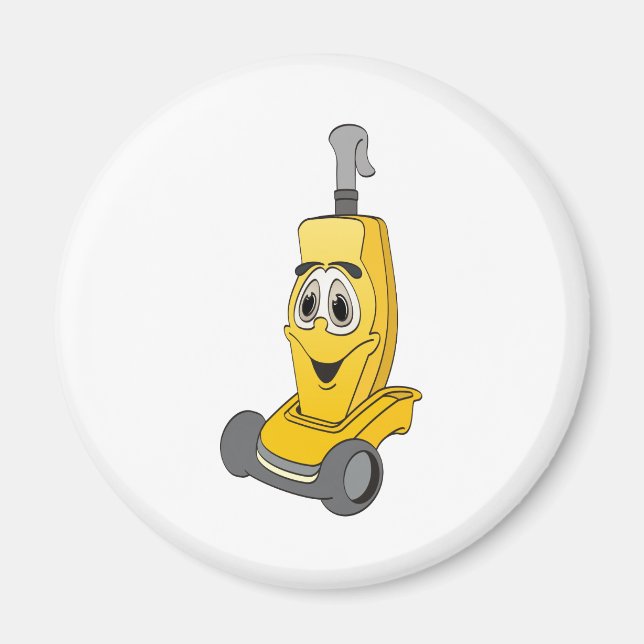 Yellow Vacuum Cleaner Magnet (Front)