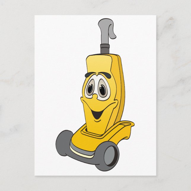 Yellow Vacuum Cleaner Postcard (Front)