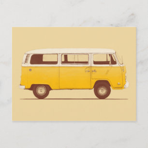 Yellow Van Florent Bodart Postcard