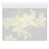 yellow Vanda flowers Cards (Inside Horizontal (Bottom))