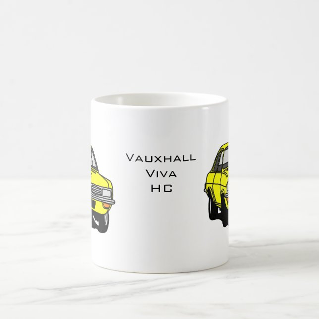 Yellow Vauxhall Viva HC Coffee Mug (Center)
