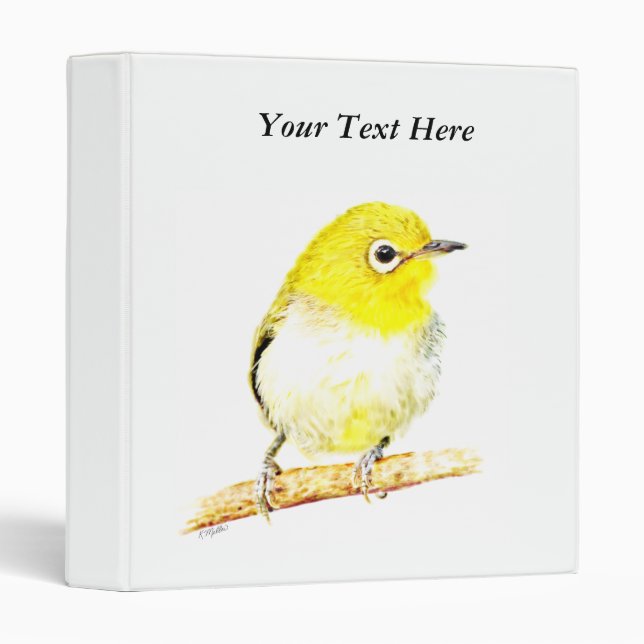 Yellow Viero 3 Ring Binder (Front/Spine)