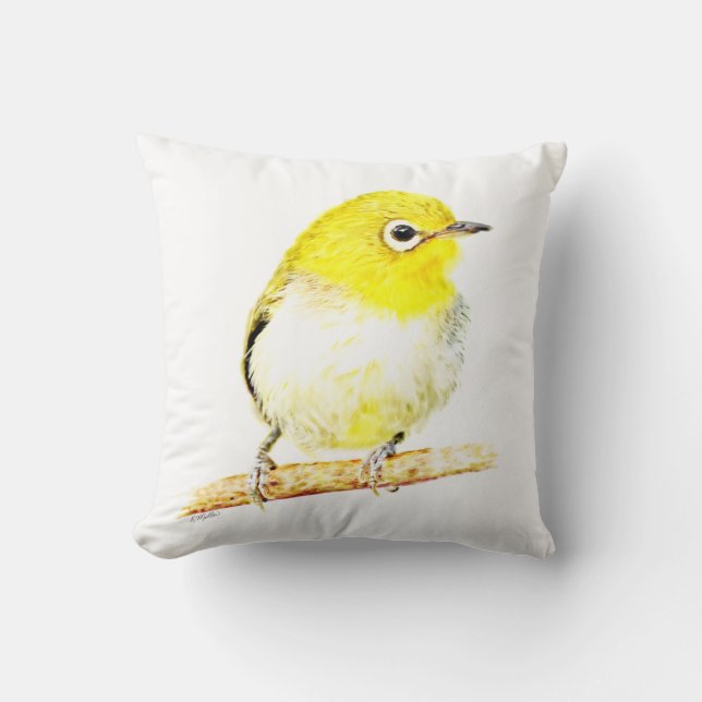 Yellow Viero Throw Pillow (Front)