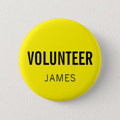 Yellow Volunteer Name Staff Event Button