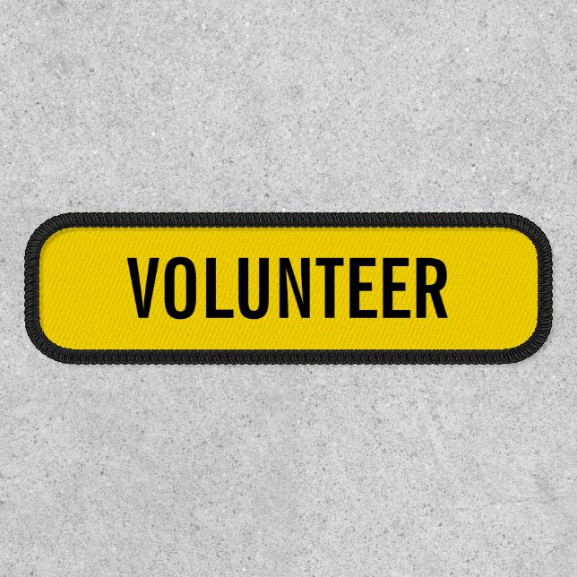 Yellow Volunteer Patch (Front)