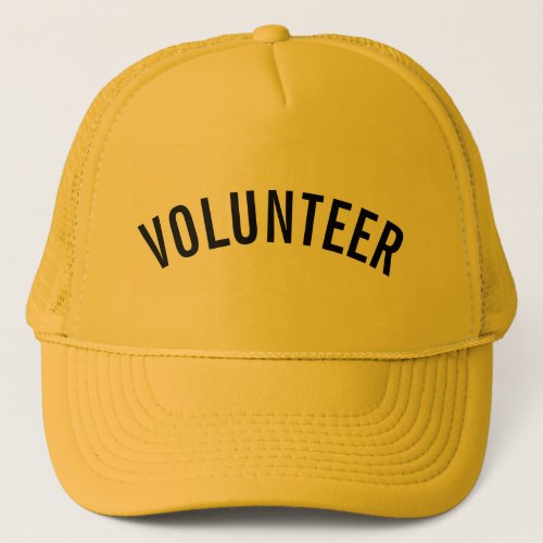 Yellow Volunteer Trucker Hat