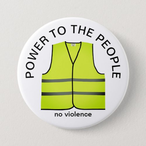 yellow waistcoat protest button