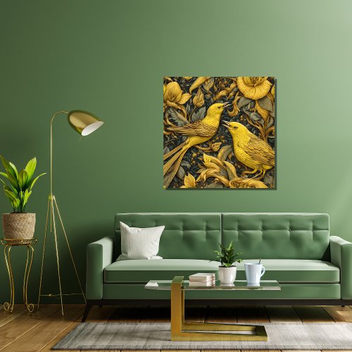 Yellow Warblers Canvas Print