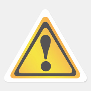 Yellow Warning Label
