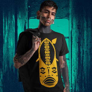Yellow Warrior Head T-Shirt