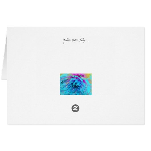 Yellow Water lily (Back Horizontal)