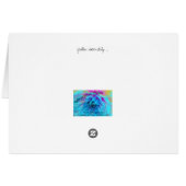 Yellow Water lily Cards (Back Horizontal)