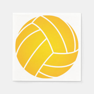 Yellow Water Polo Ball Napkins