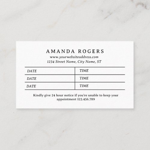 Yellow Watercolor Buffalo Plaid Multiple Appointment Card