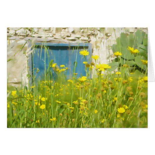 Yellow watercolor flowers (Front Horizontal)