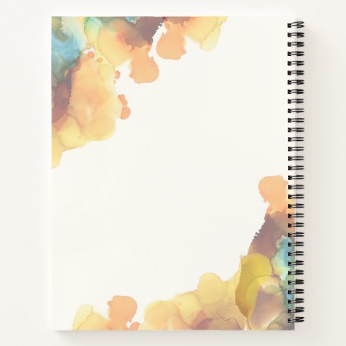 Yellow Watercolor Spiral Notebook