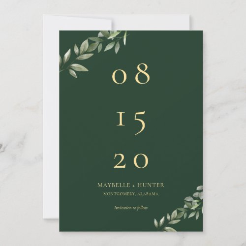 Yellow Watercolor Sunflowers  Wildflower Modern Save The Date