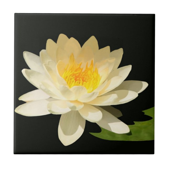 Yellow Waterlily Tile (Front)