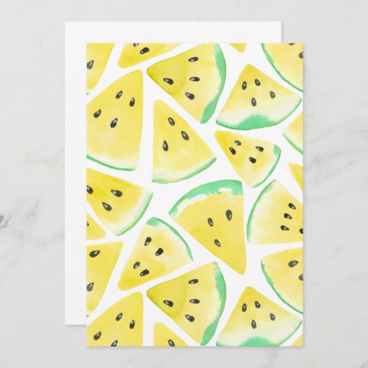 Yellow watermelon slices pattern (Front/Back)