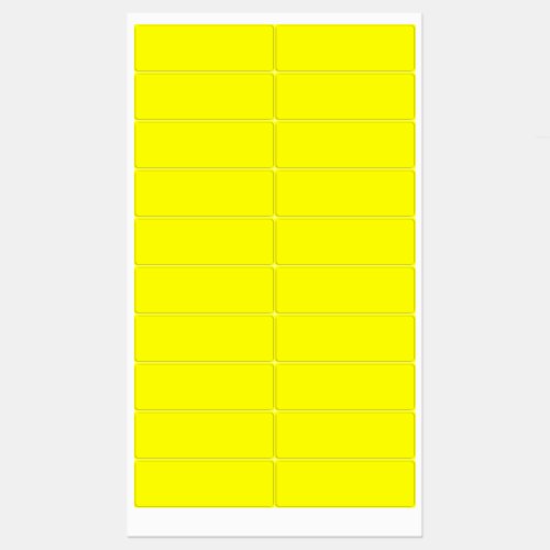 Yellow Waterproof Labels