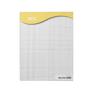 Yellow Wave "Enjoy Little Things" Grid Dot Notes