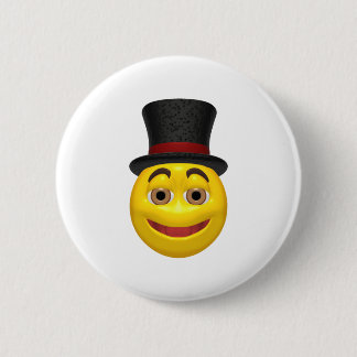 Yellow wearing a top hat button