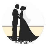 Yellow Wedding Couple Seals