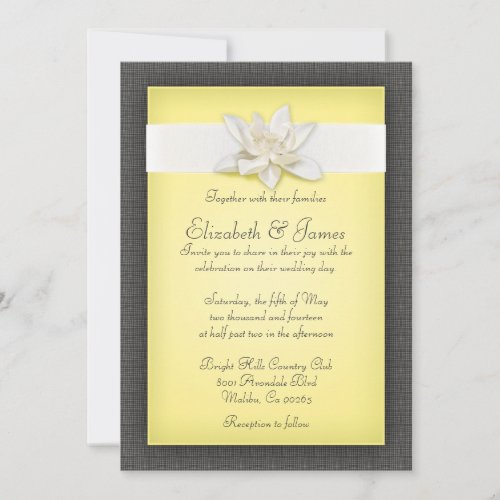 Yellow Wedding Invitations